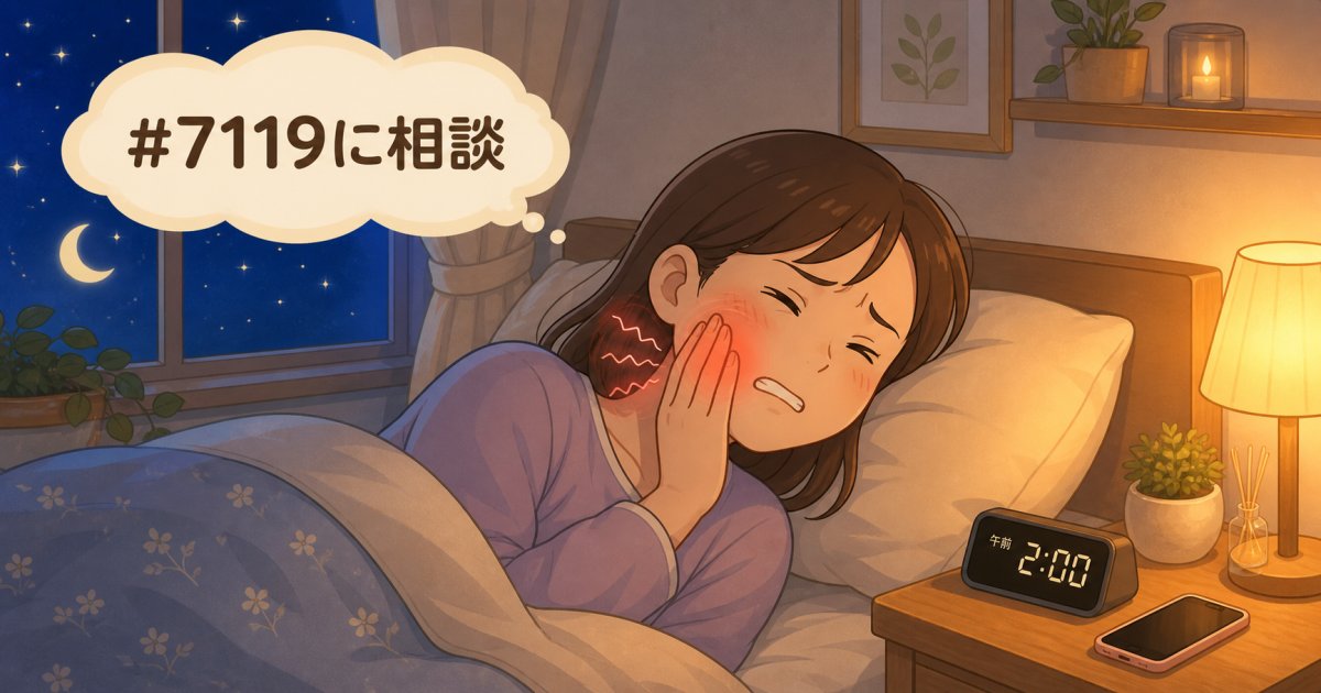 なぜ夜に痛みが強くなるのか？主な要因と救急相談の判断基準