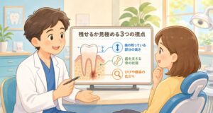 抜歯と告げられたら？残せる可能性を見極める3つの判断基準