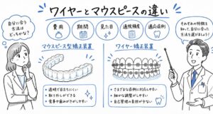 働く女性の歯列矯正｜ワイヤーとマウスピースの違いを5項目で解説