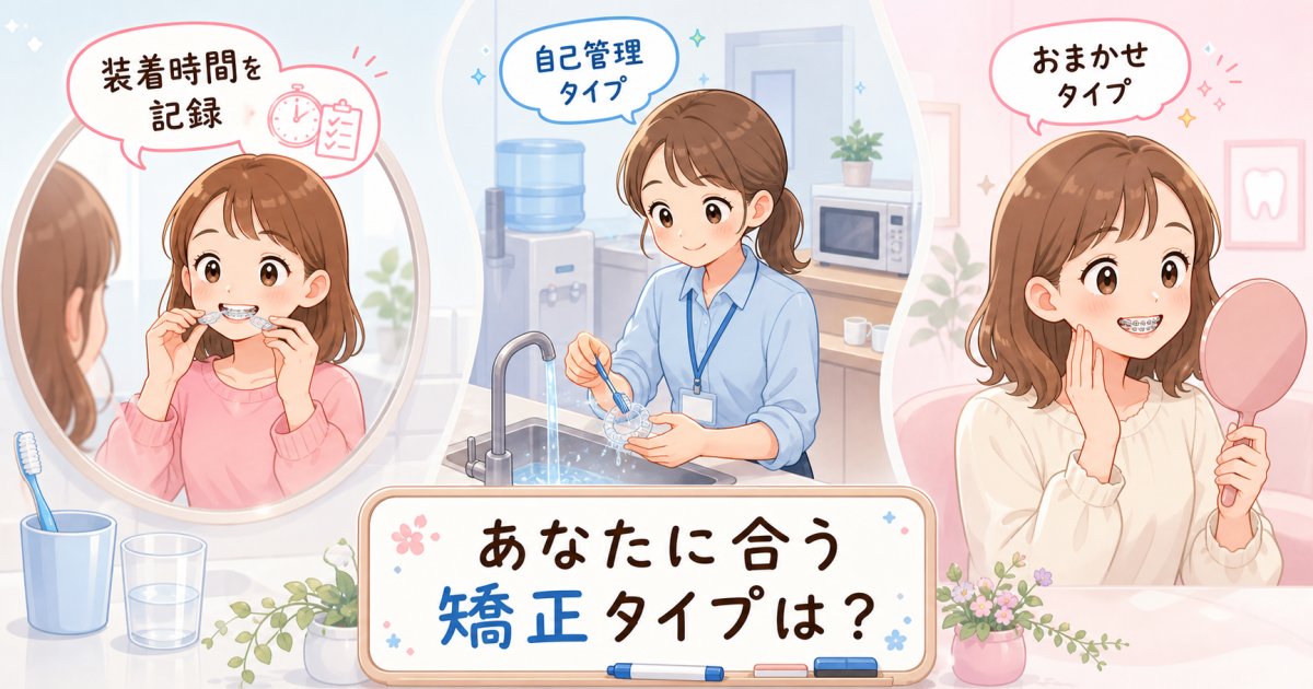 どちらを選ぶ?ライフスタイルと歯並び状態による判断の目安