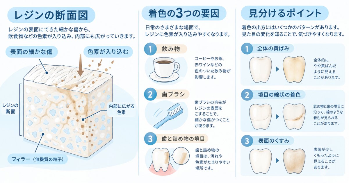 黄ばみの状態別チェック｜研磨で改善するか詰め直しが必要かの見分け方