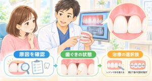 矯正後の前歯のブラックトライアングルはなぜ？埋める治療と注意点